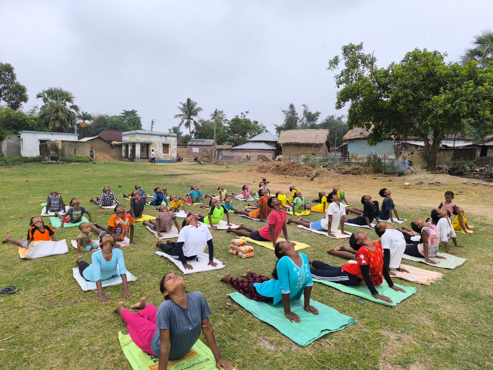 International Yoga Day Celebration at Sahebdanga Adivasi Village