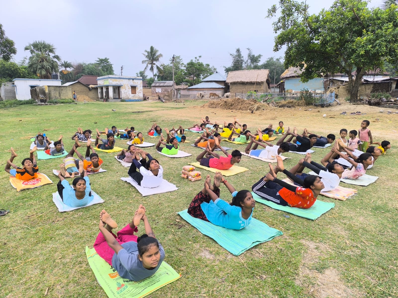 International Yoga Day Celebration at Sahebdanga Adivasi Village 